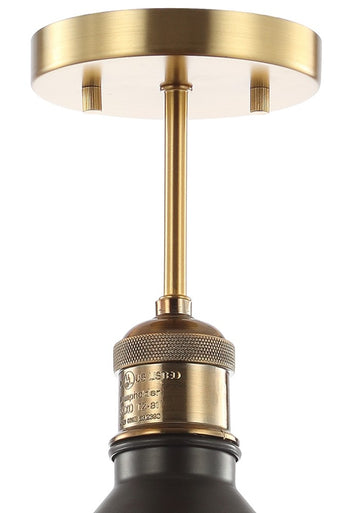 Nick 11" Metal LED Semi Flush Mount - JONATHAN Y